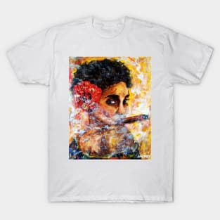 Smoking lady 64 T-Shirt